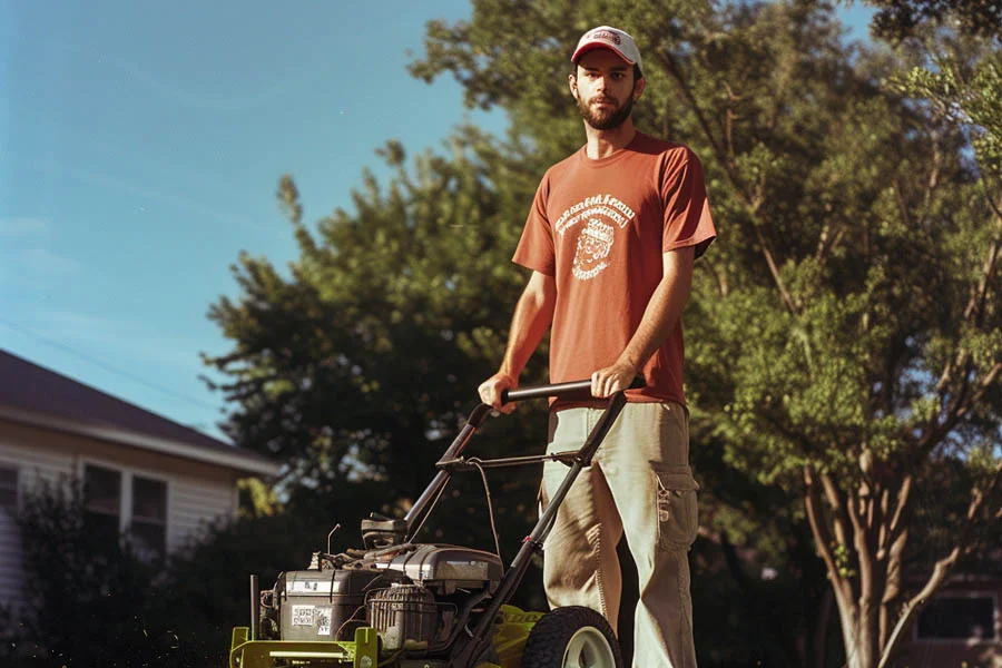 battery powered lawnmower