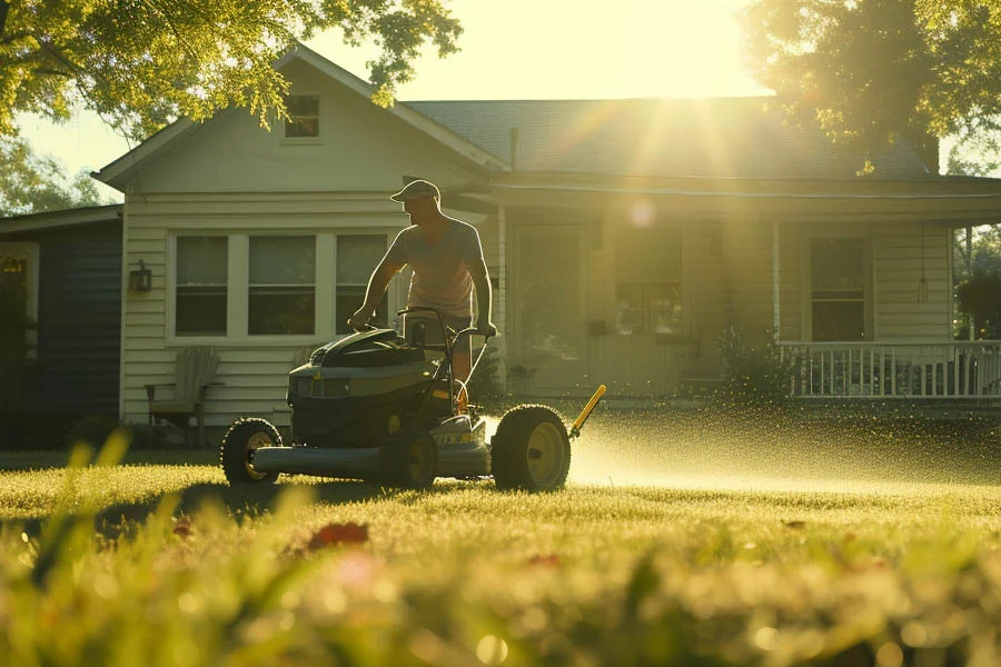 battery powered lawnmower